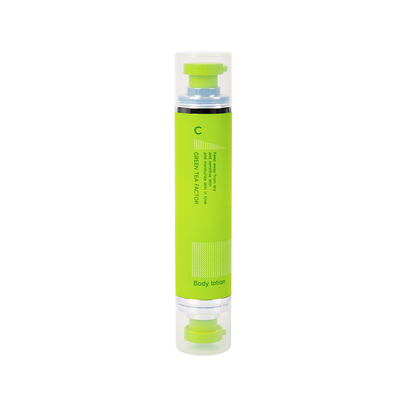 Dobbelthoved luftfri pumpe lotion flaske 