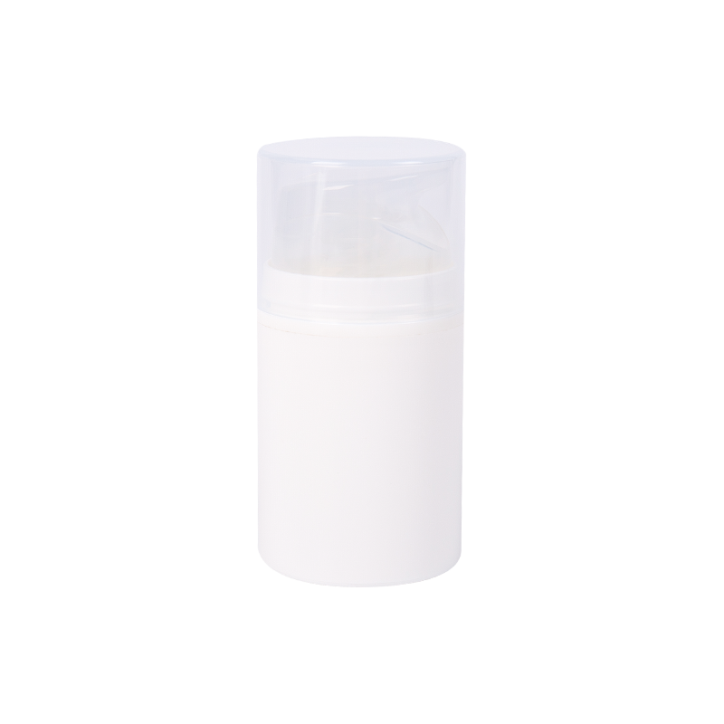 Ren hvid plast vakuumpumpe lotion flaske 