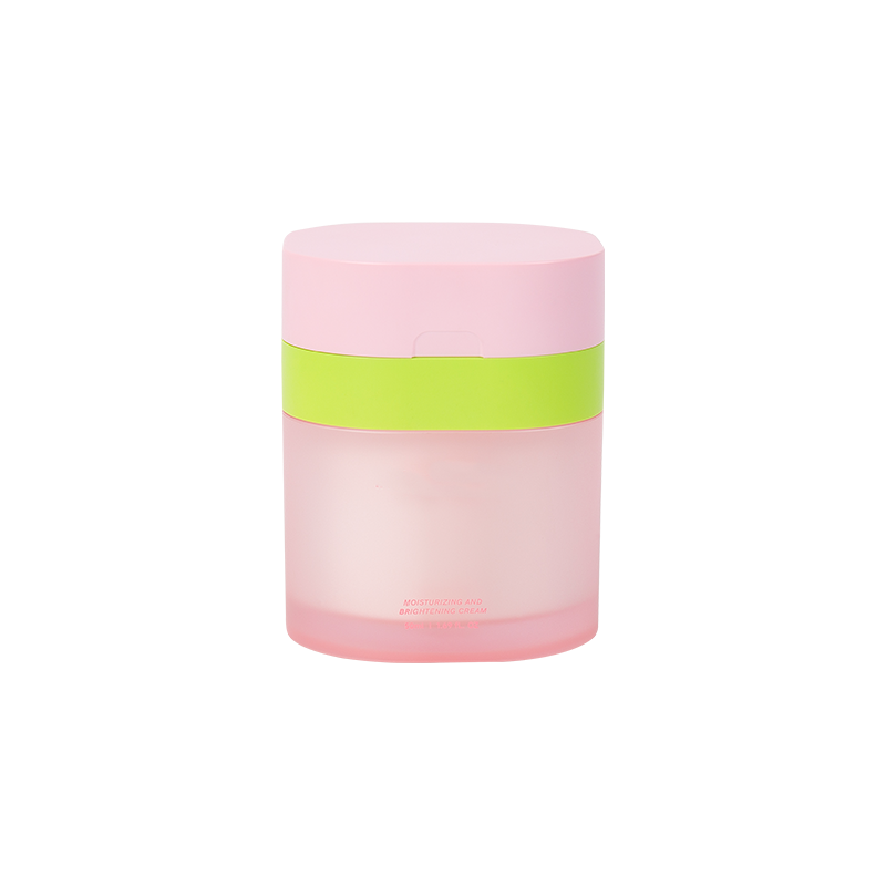 Tonet frostet glasskal Airless Pump Lotion Jar