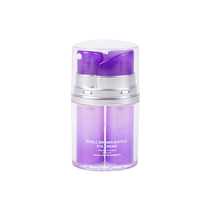 Gennemsigtig shell Double Layer Airless Pump Lotion Bottle 