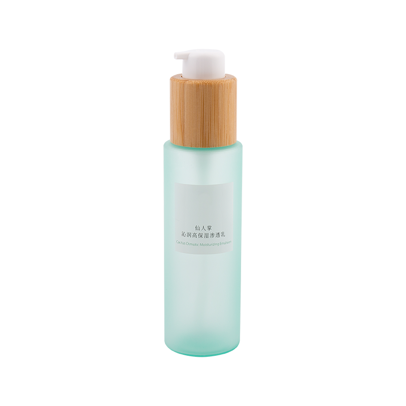 120 ml elegant bambus-infunderet kæledyr presse lotion flaske